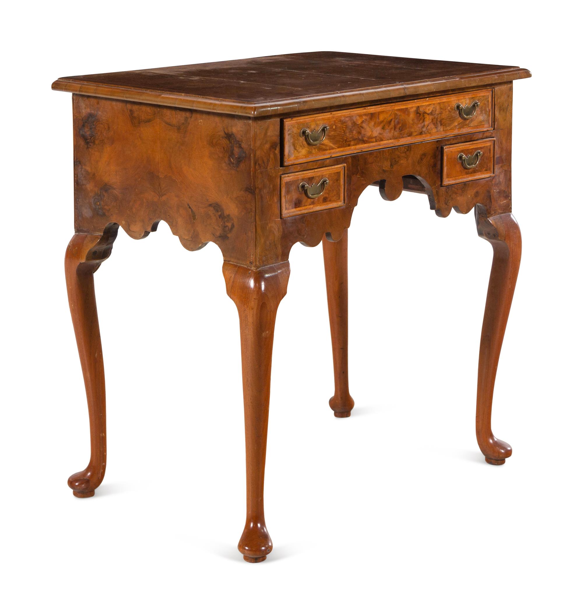 A George II Walnut Dressing Table
