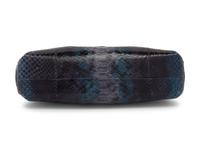 Judith Leiber Blue Python Clutch, 2000s
