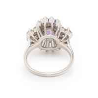 TANZANITE AND DIAMOND RING