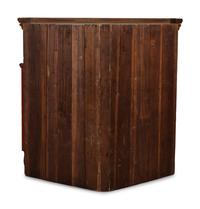 A Chippendale Grain Painted Pine and Poplar Corner Cupboard