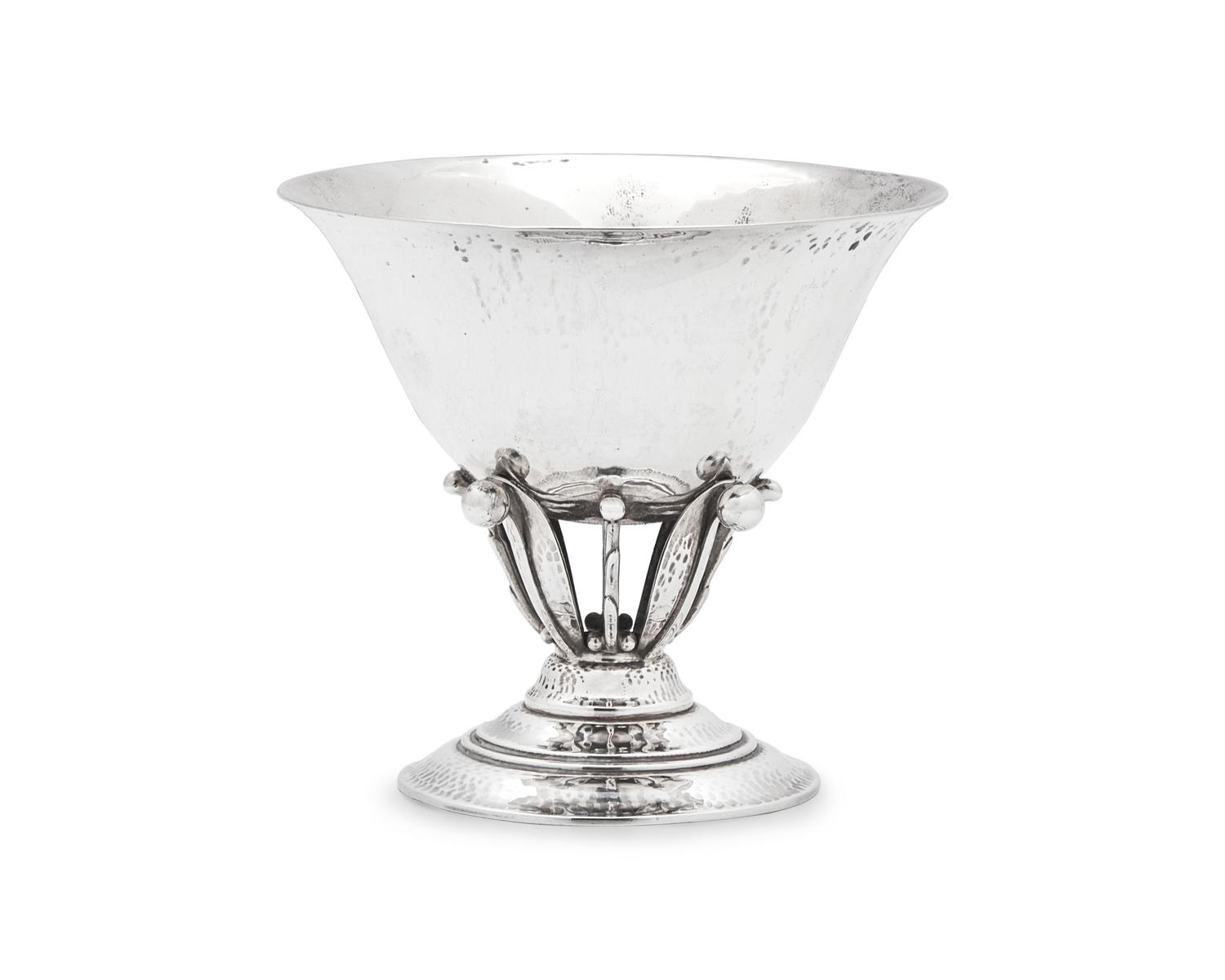 A Set of Six Johan Rohde Designed Georg Jensen Silver Bowls