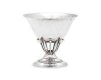 A Set of Six Johan Rohde Designed Georg Jensen Silver Bowls