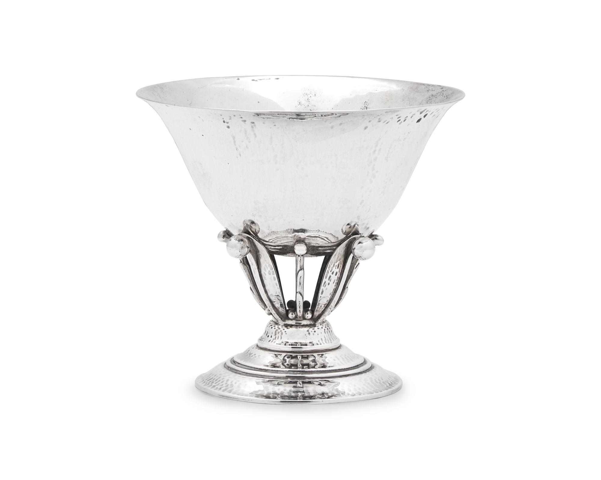 A Set of Six Johan Rohde Designed Georg Jensen Silver Bowls