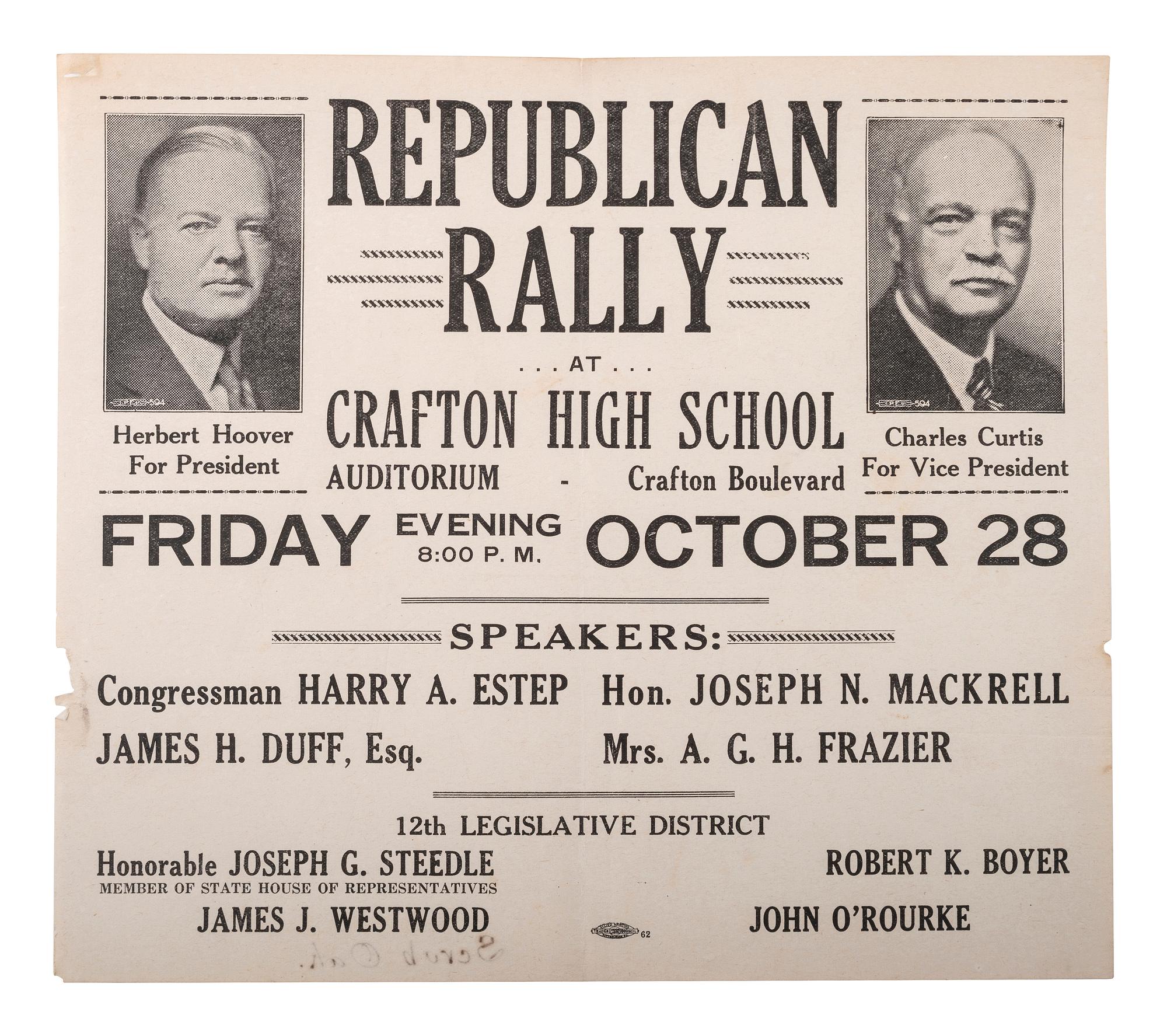[POLITICS]. A large group of political ephemera from the 1920s-1940s.