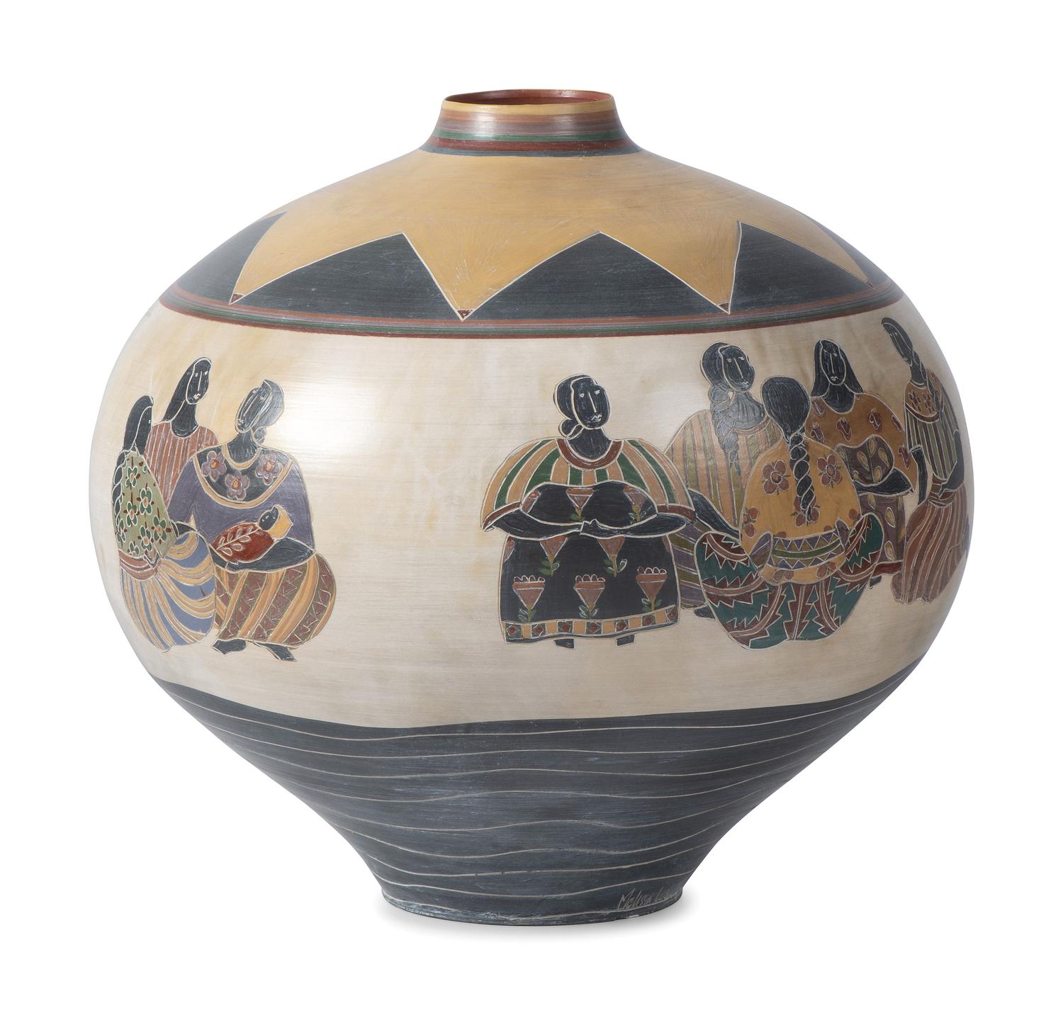 Figural Pottery Vase