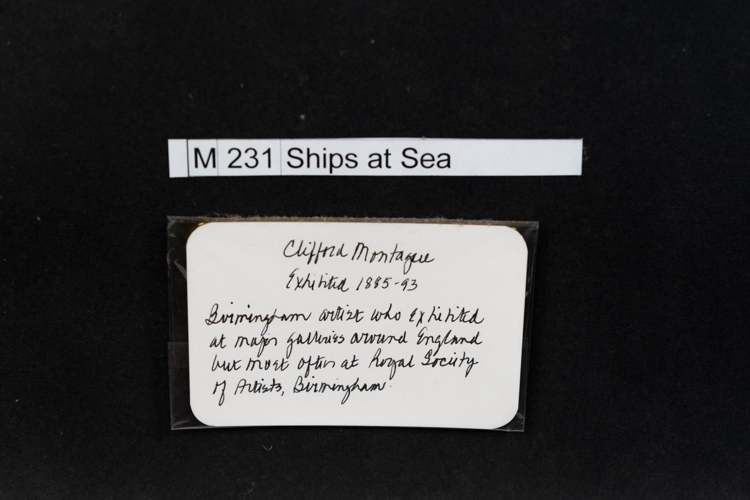 A Pair of Ships at Sea