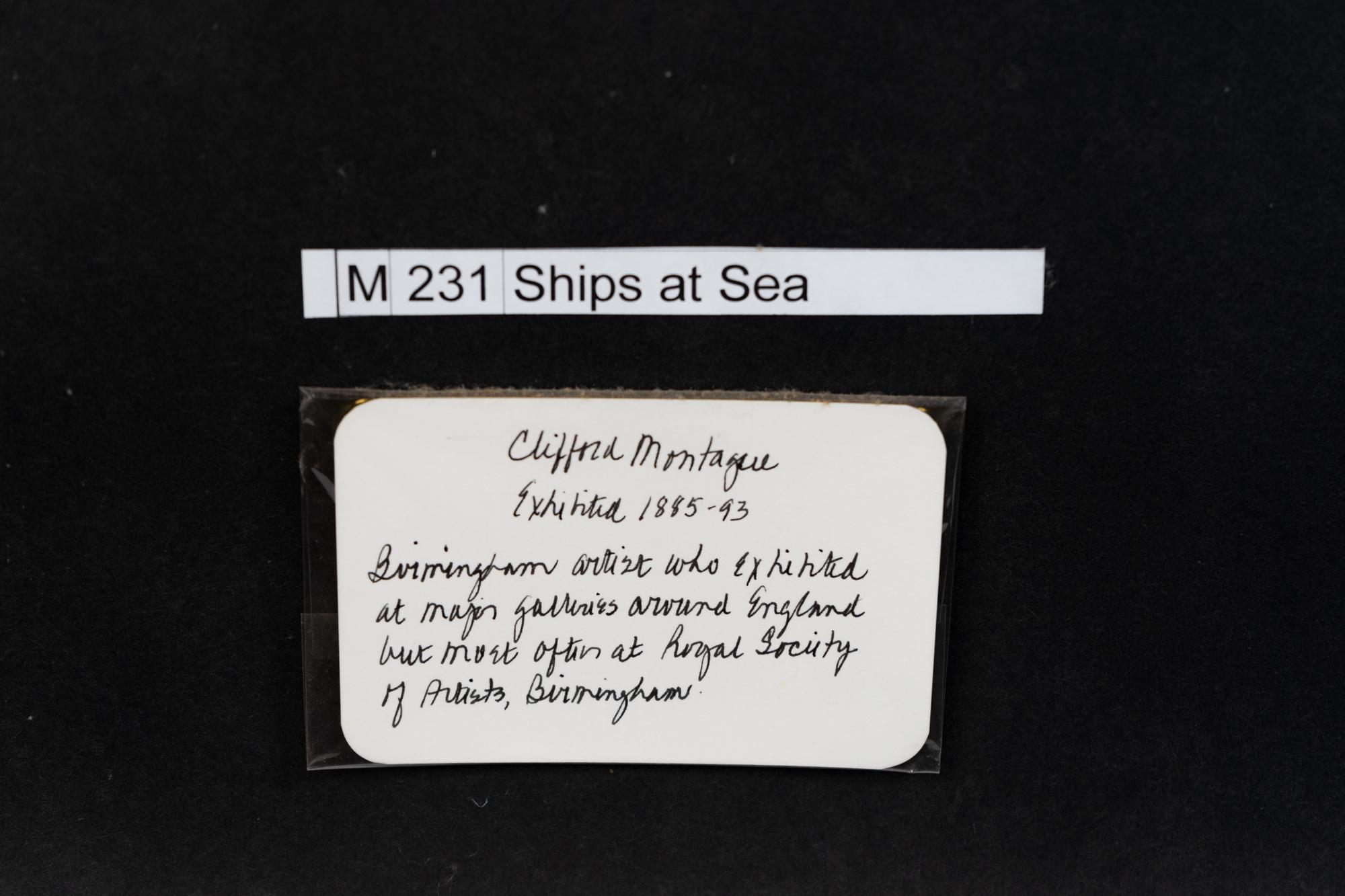 A Pair of Ships at Sea