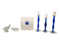 A Group of Contemporary Scandinavian Glass Items
