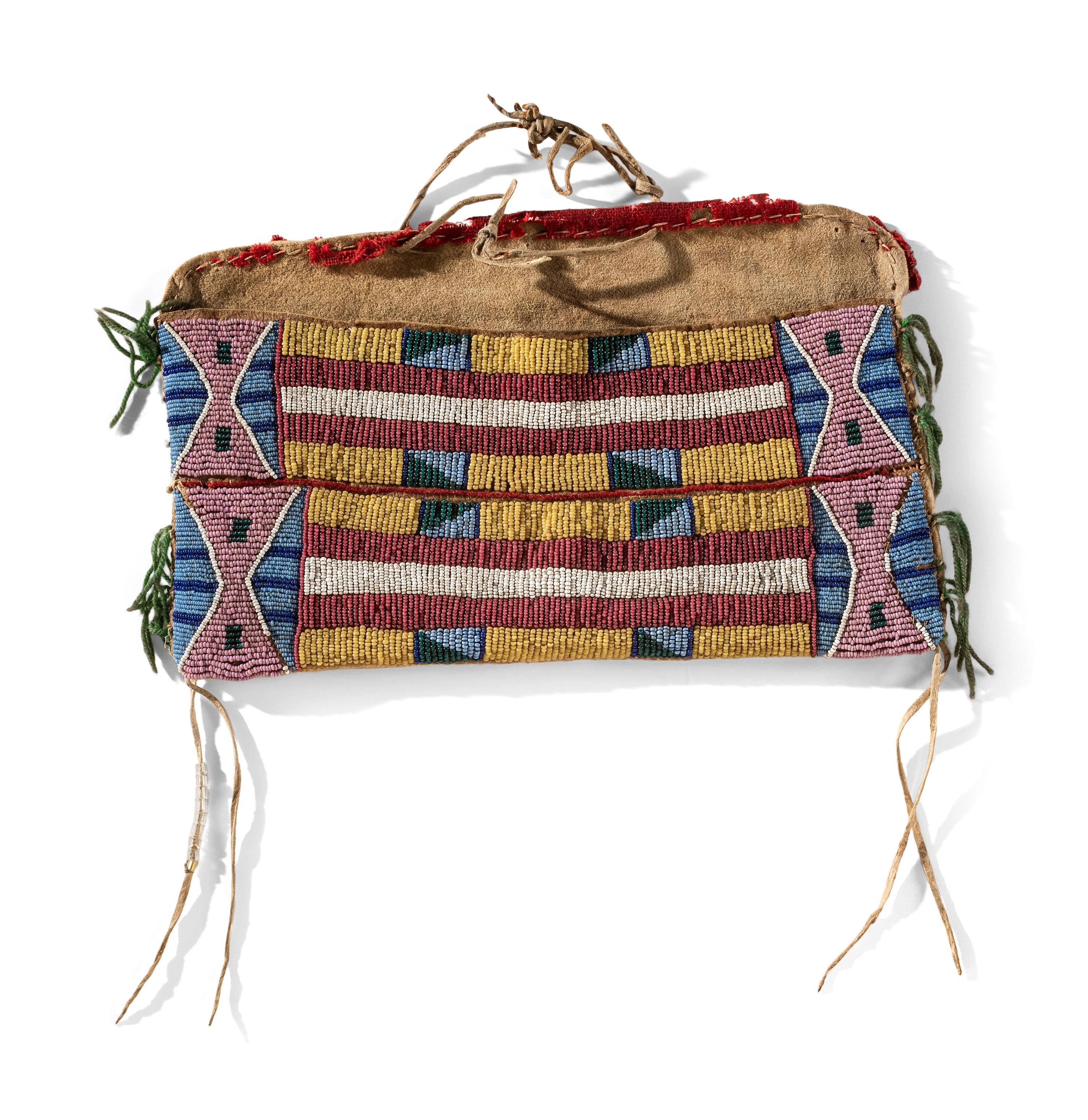 Apsáalooke [Crow] Beaded Hide Work Bag