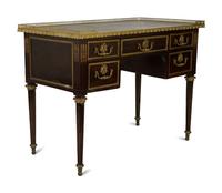 A Louis XVI Style Gilt Bronze Mounted Writing Desk — 19TH/20TH CENTURY