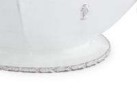 A Continental White-Glazed Faience Tureen