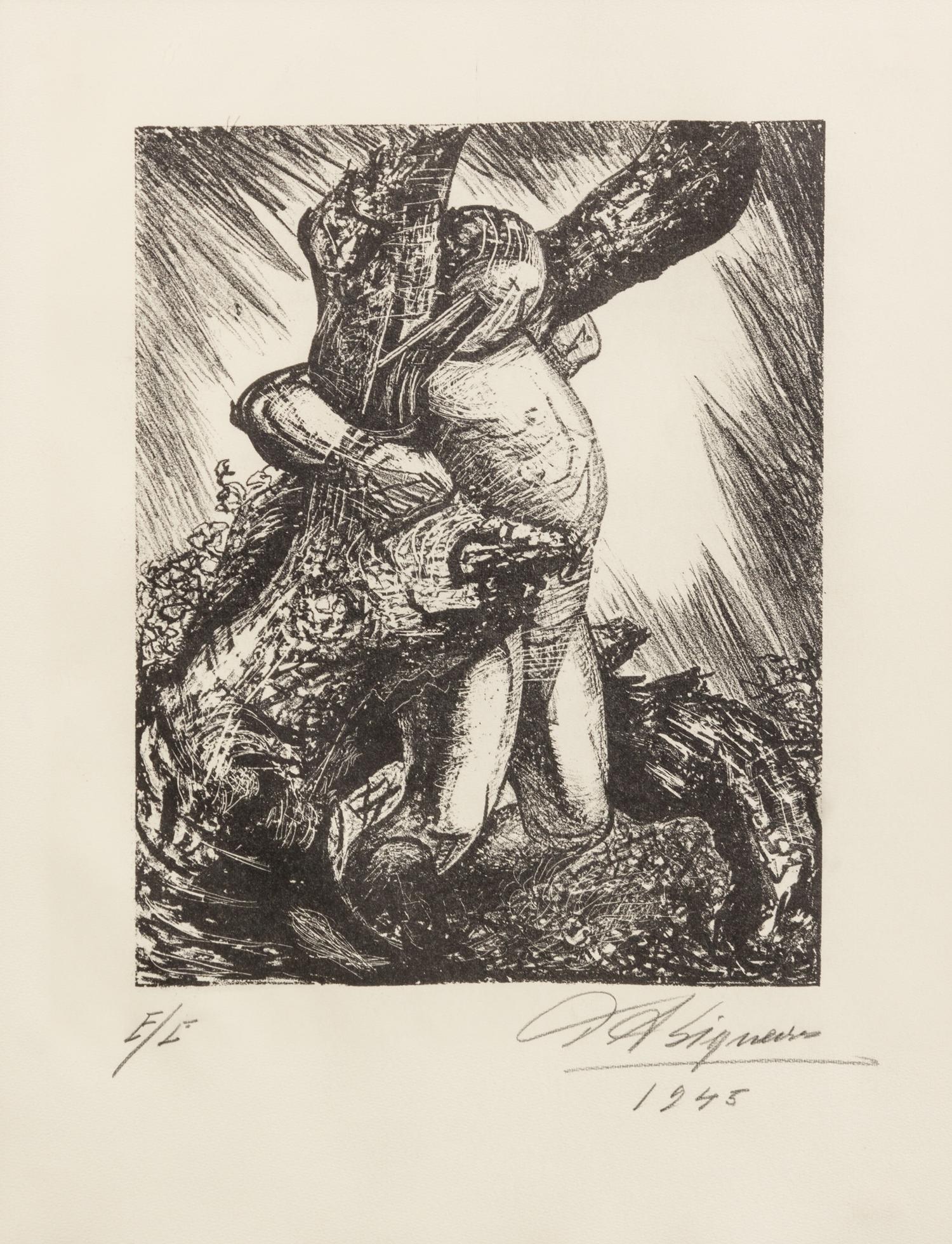 David Alfaro Siqueiros, (Mexican, 1896-1974), America Latina, 1945