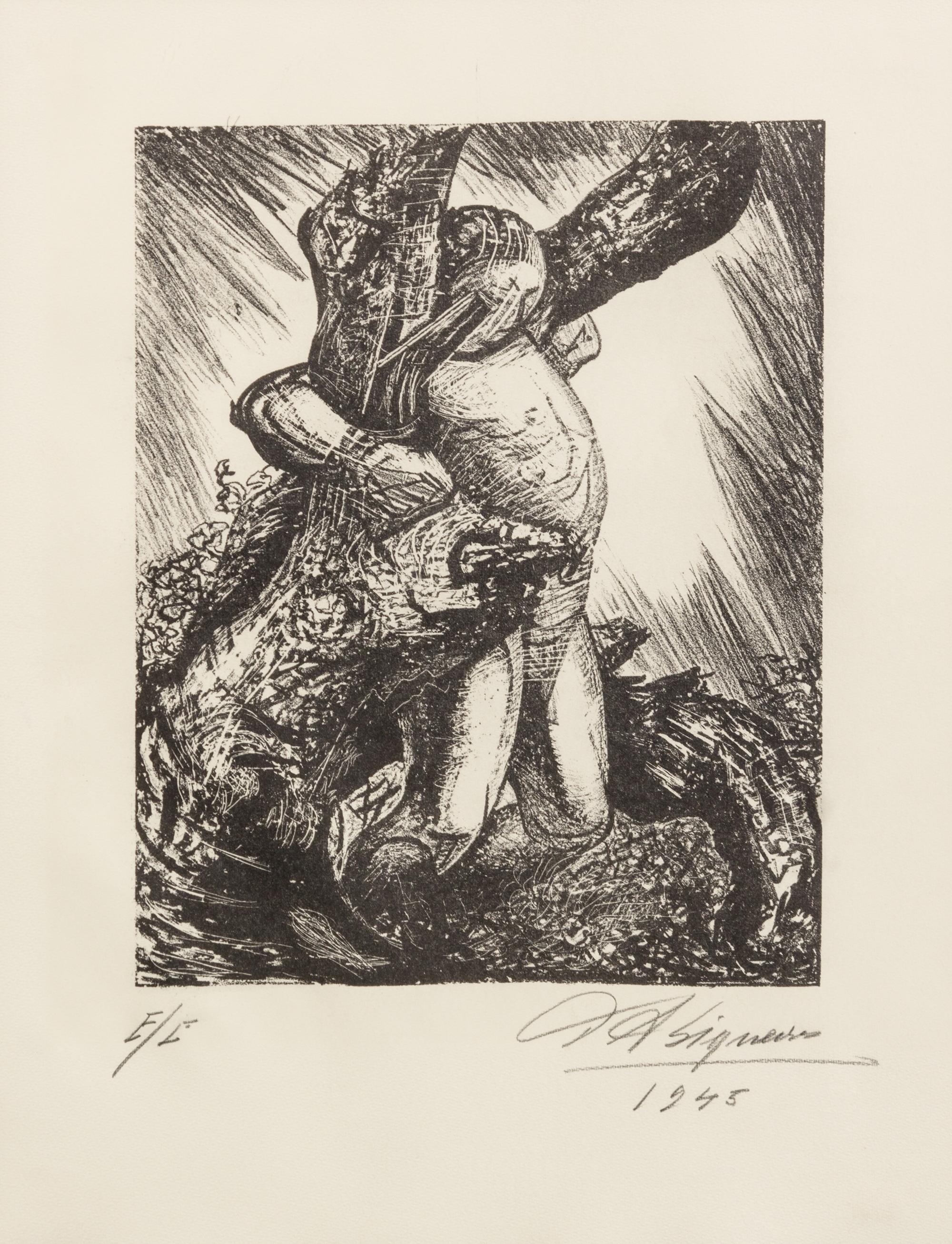David Alfaro Siqueiros, (Mexican, 1896-1974), America Latina, 1945