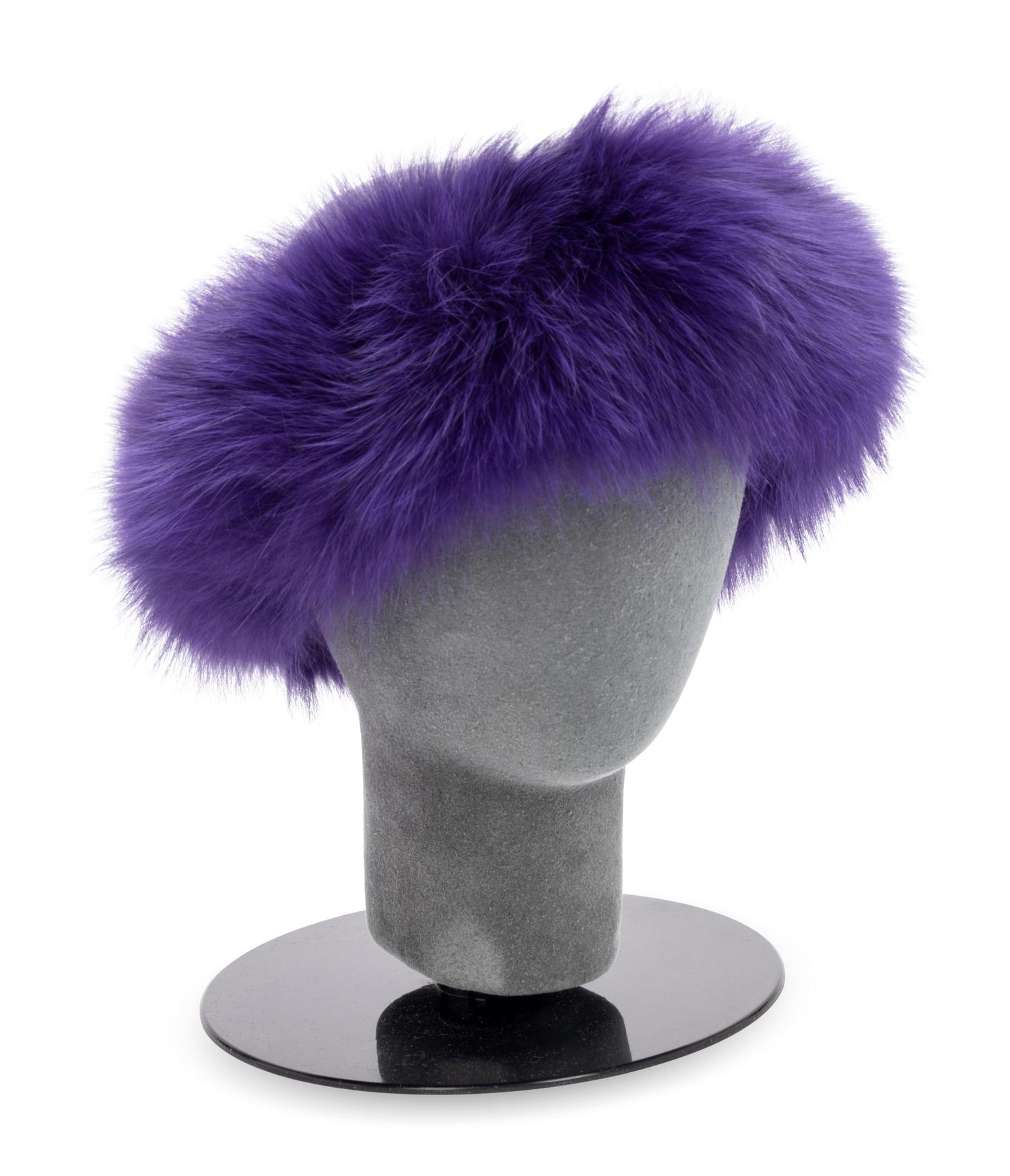Collection of Twelve Fur Pieces; Six Fur Headbands, Two Hats, Two Scarves, and Two Colored Fur Articles, 1980-2010s