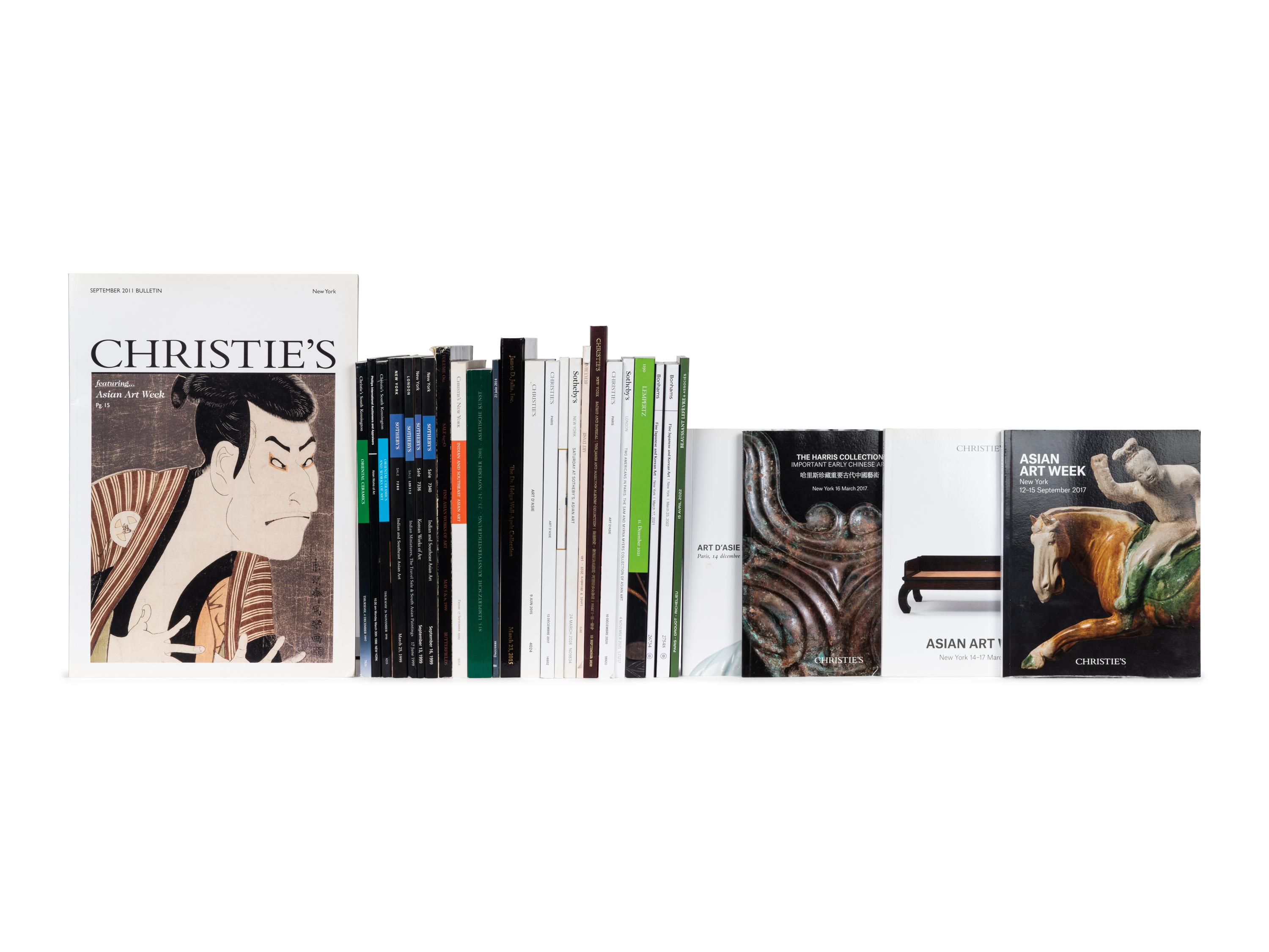 [AUCTION CATALOGUES] A group of auction catalogues about Asian Art, comprising: