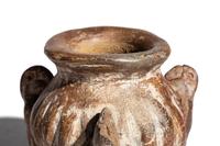 A Group of Three Colima Terracotta Tripod Vessels with Parrot Feet
