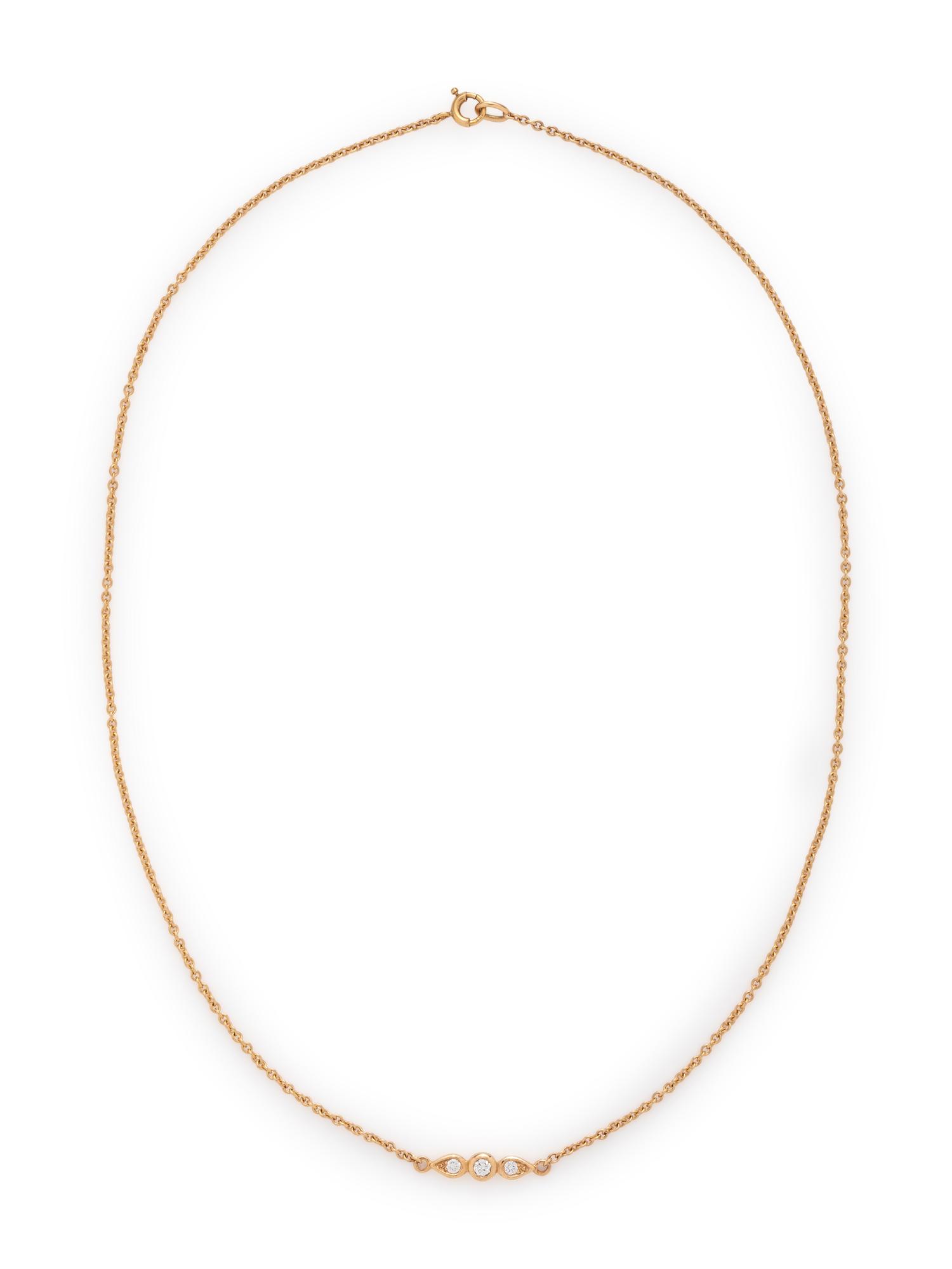 COLLECTION OF YELLOW GOLD AND DIAMOND NECKLACES