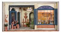 An American Diorama Height 10 7/8 x width 20 3/8 x depth 10 1/2 inches. — Eugene Kupjack