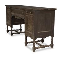 A Minzner Carved Oak Jacobean Style Side Board