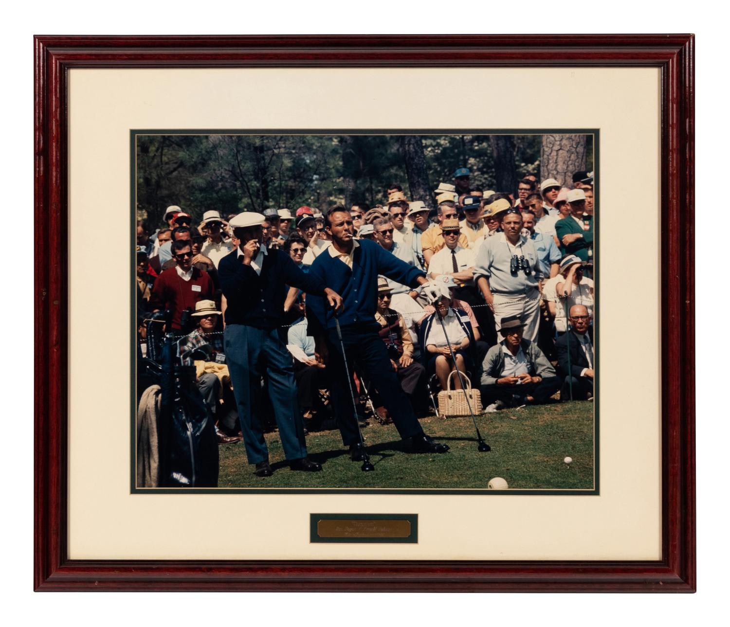 A Group of Five Large Scale Golf Photographs and Prints Formerly Displayed at Mike Ditka’s Restaurant