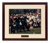 A Group of Five Large Scale Golf Photographs and Prints Formerly Displayed at Mike Ditka’s Restaurant