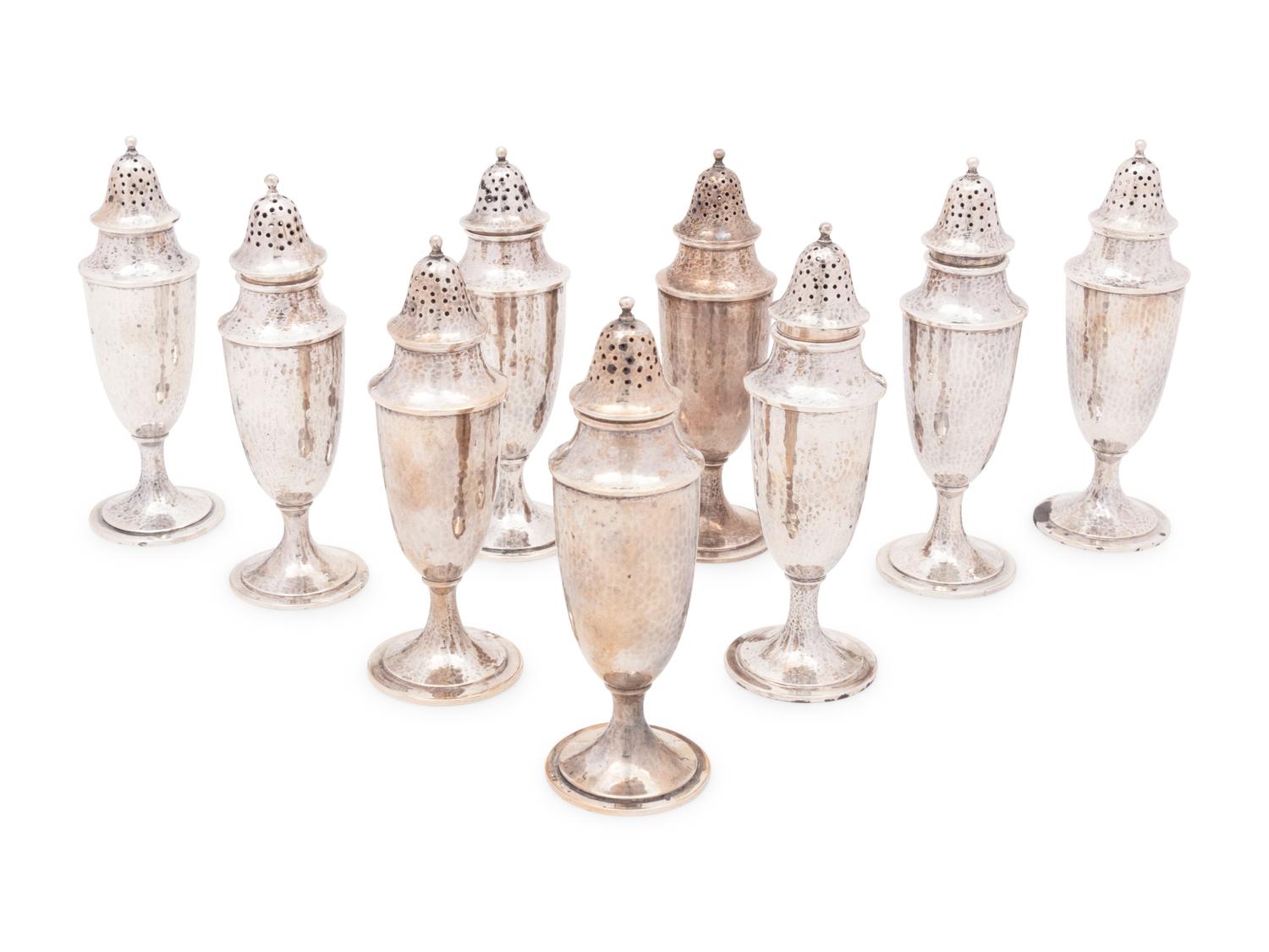Eleven American Silver Casters