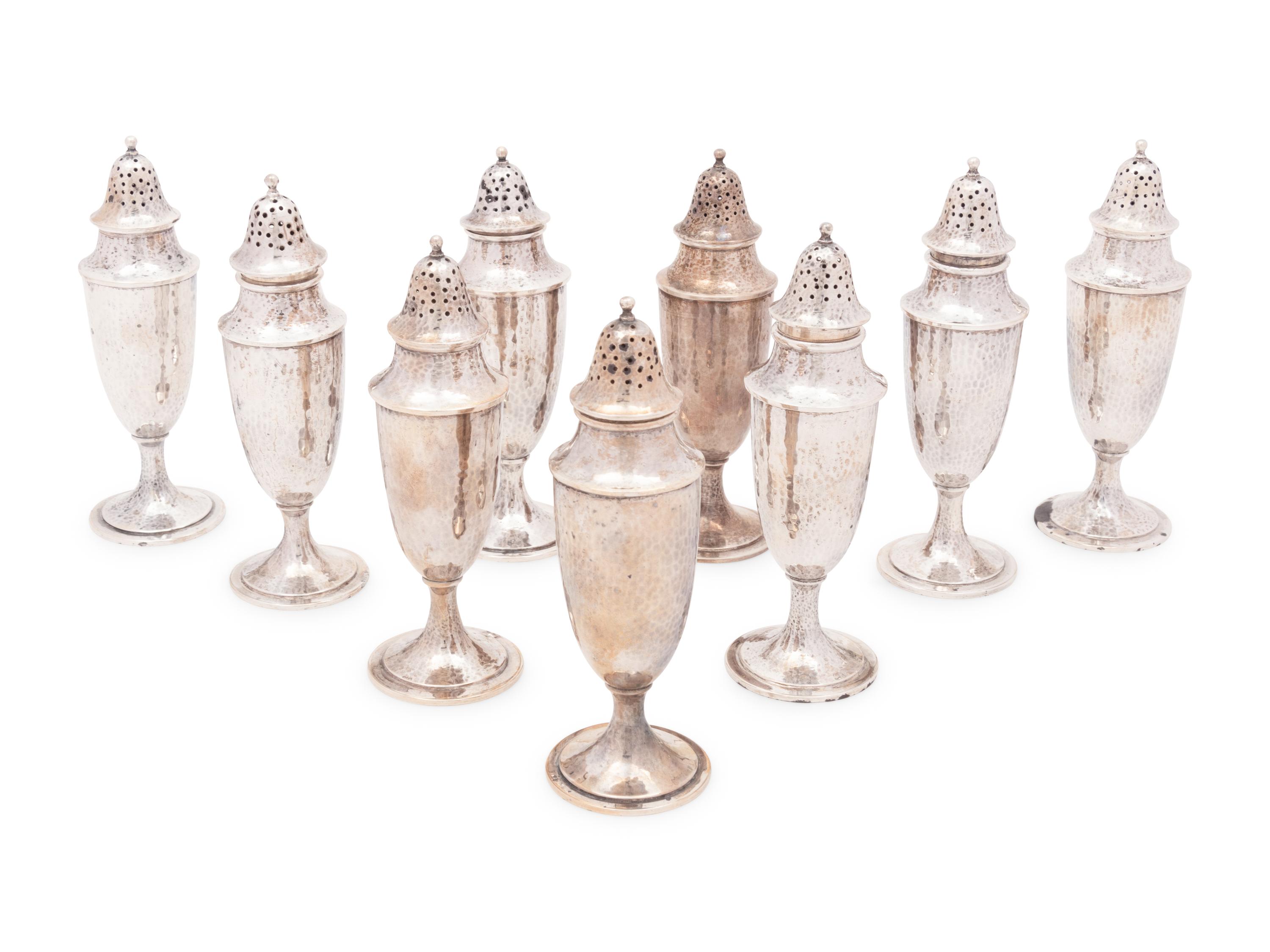 Eleven American Silver Casters