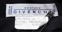 A Givenchy Black Wool Dress, Size 42.