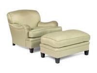 A Pair of Custom Celadon Green Silk Upholstered Armchairs