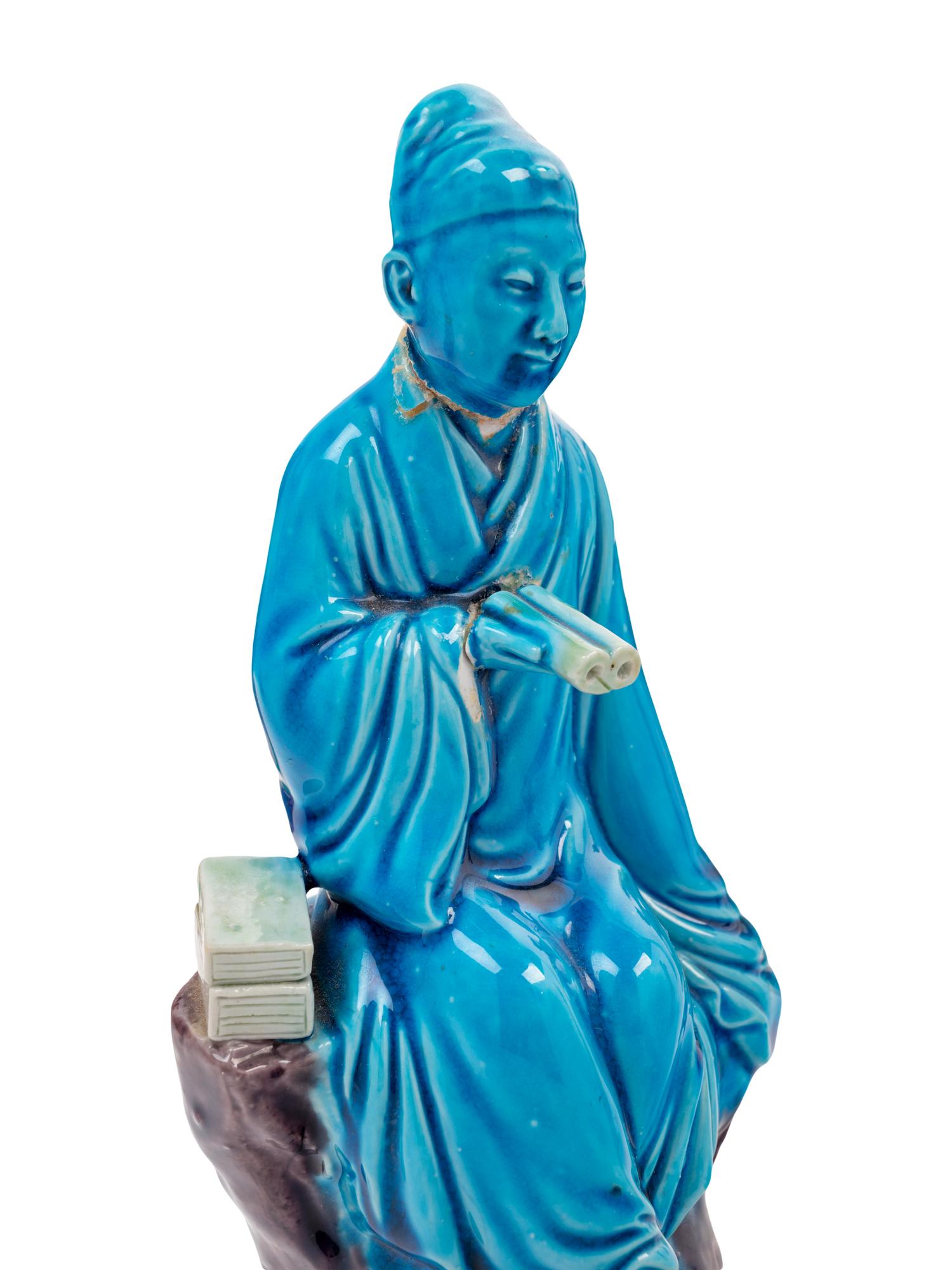 Five Chinese Porcelain Figures of Immortals