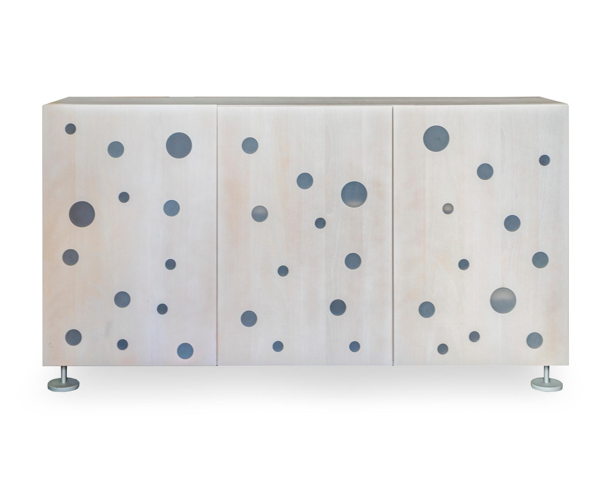 A Contemporary White Oak Console — 20TH CENTURY