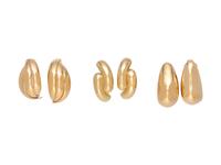 COLLECTION OF YELLOW GOLD EARRINGS
