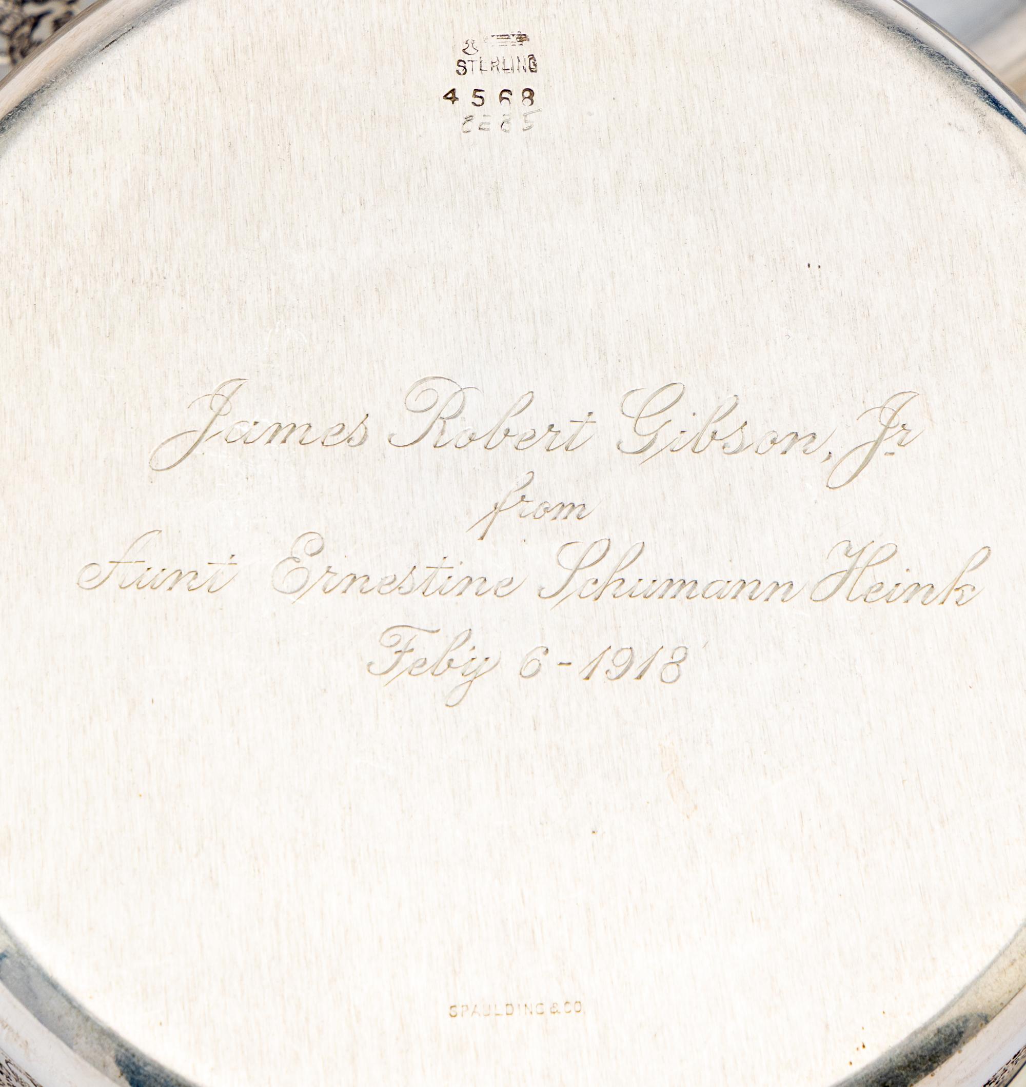 An American Silver Children's Bowl and Underplate
