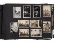 [WORLD WAR II]. Photo album and insignia belonging to an African American soldier.