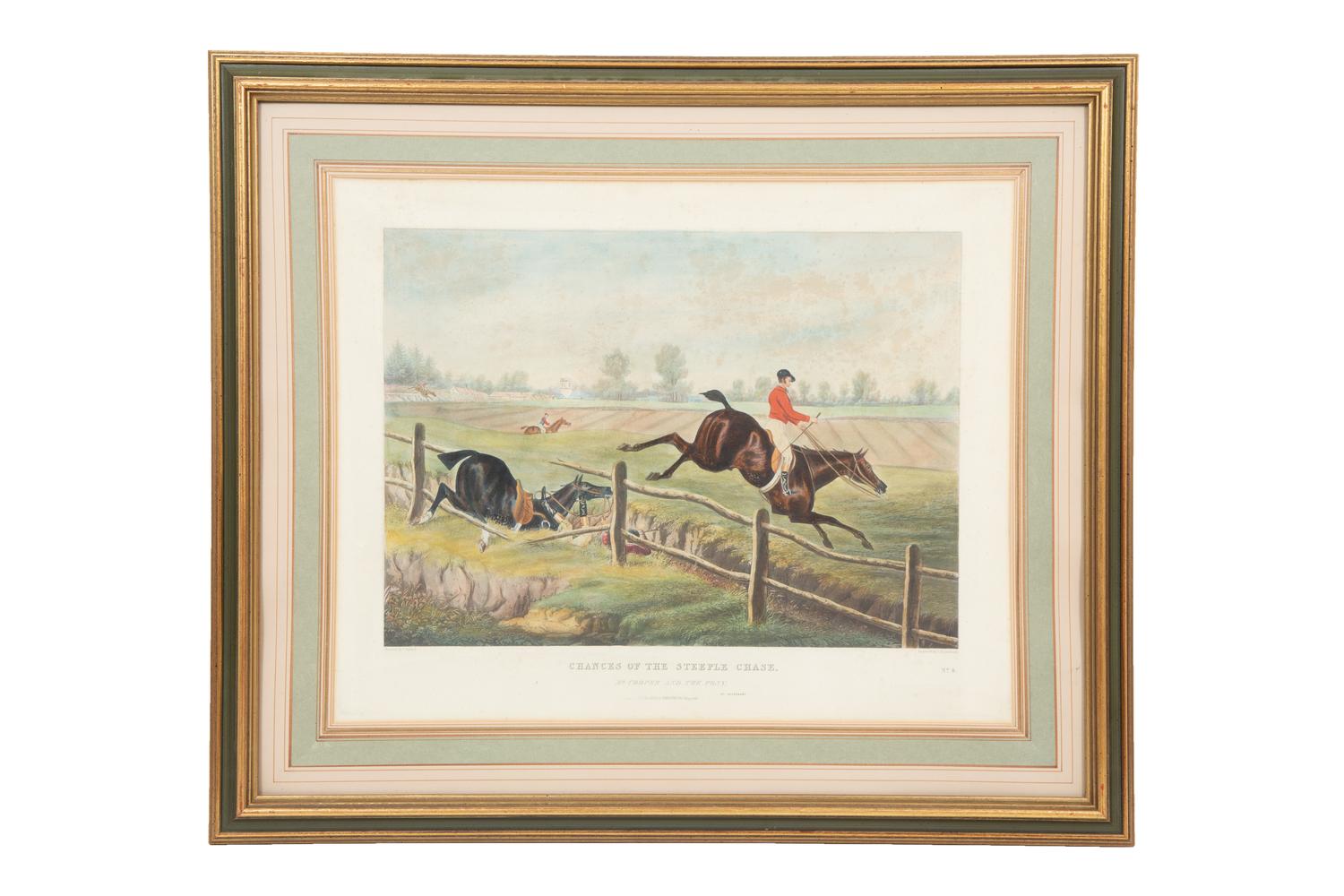 Chances of the Steeple Chase, 1826 (a set of eight)