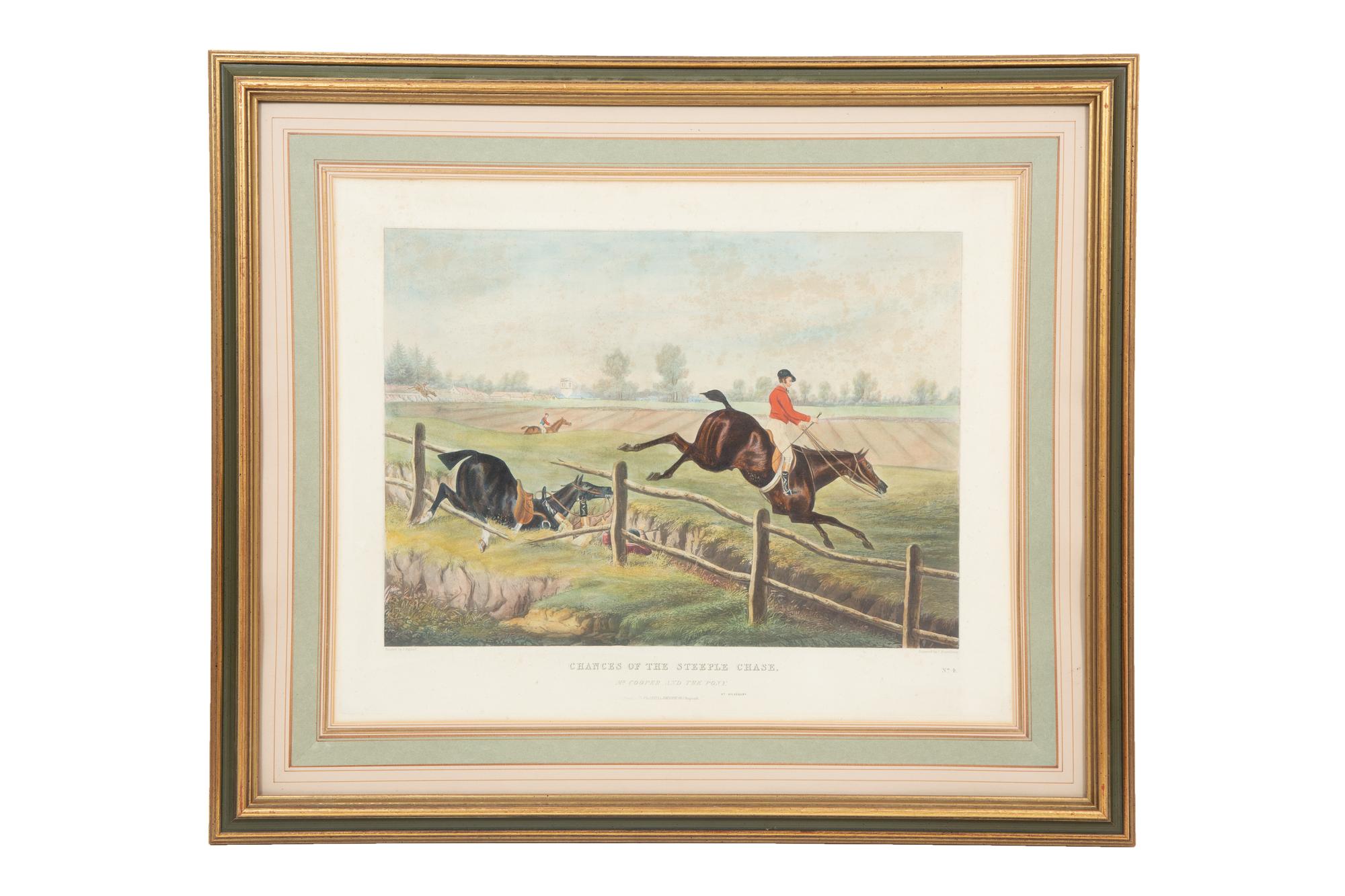 Chances of the Steeple Chase, 1826 (a set of eight)