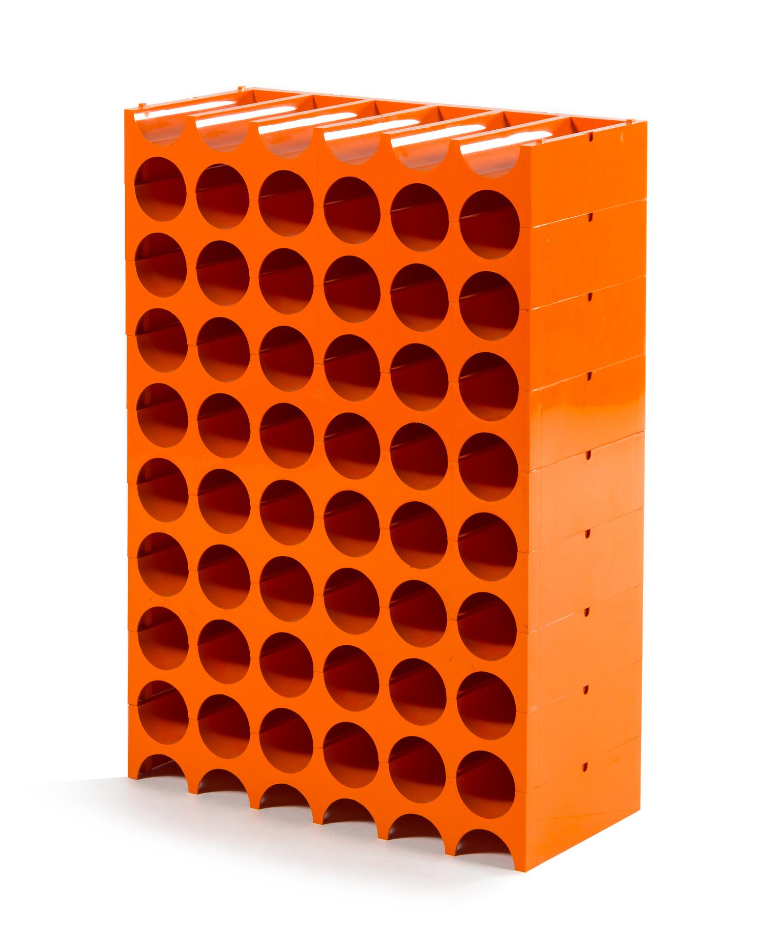 Modern, 1980s, stackable wine rack