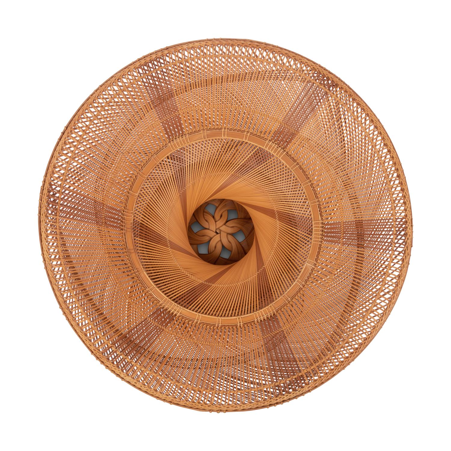 A Large Japanese Ikebana Bamboo Flower Arranging Basket