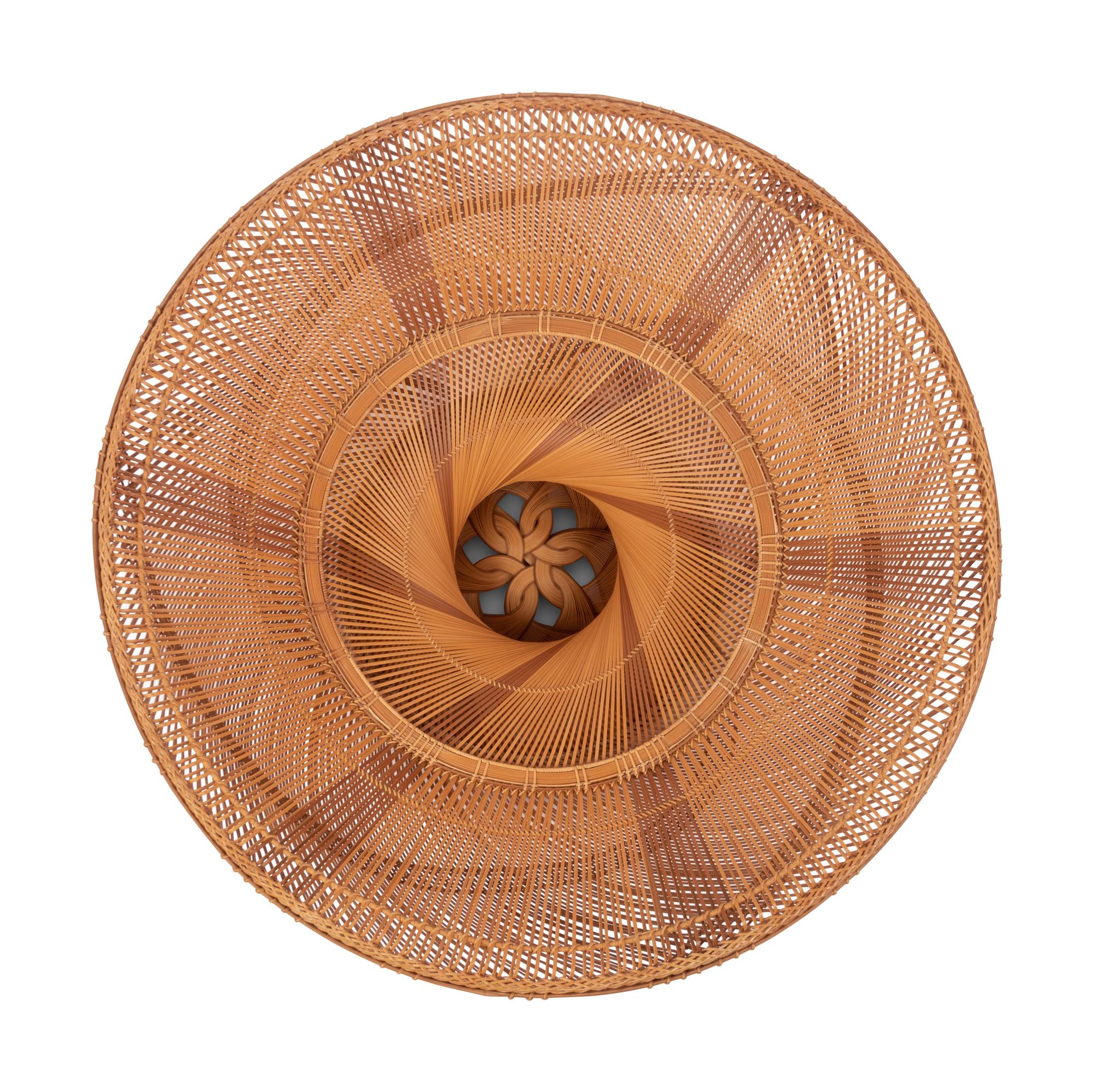 A Large Japanese Ikebana Bamboo Flower Arranging Basket