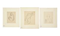 Three Works: The Smoker; together with Two Sketches of a Nude (3)