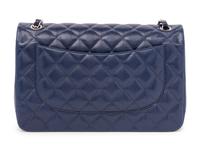 Chanel Navy Caviar Leather Flap Bag, 2011