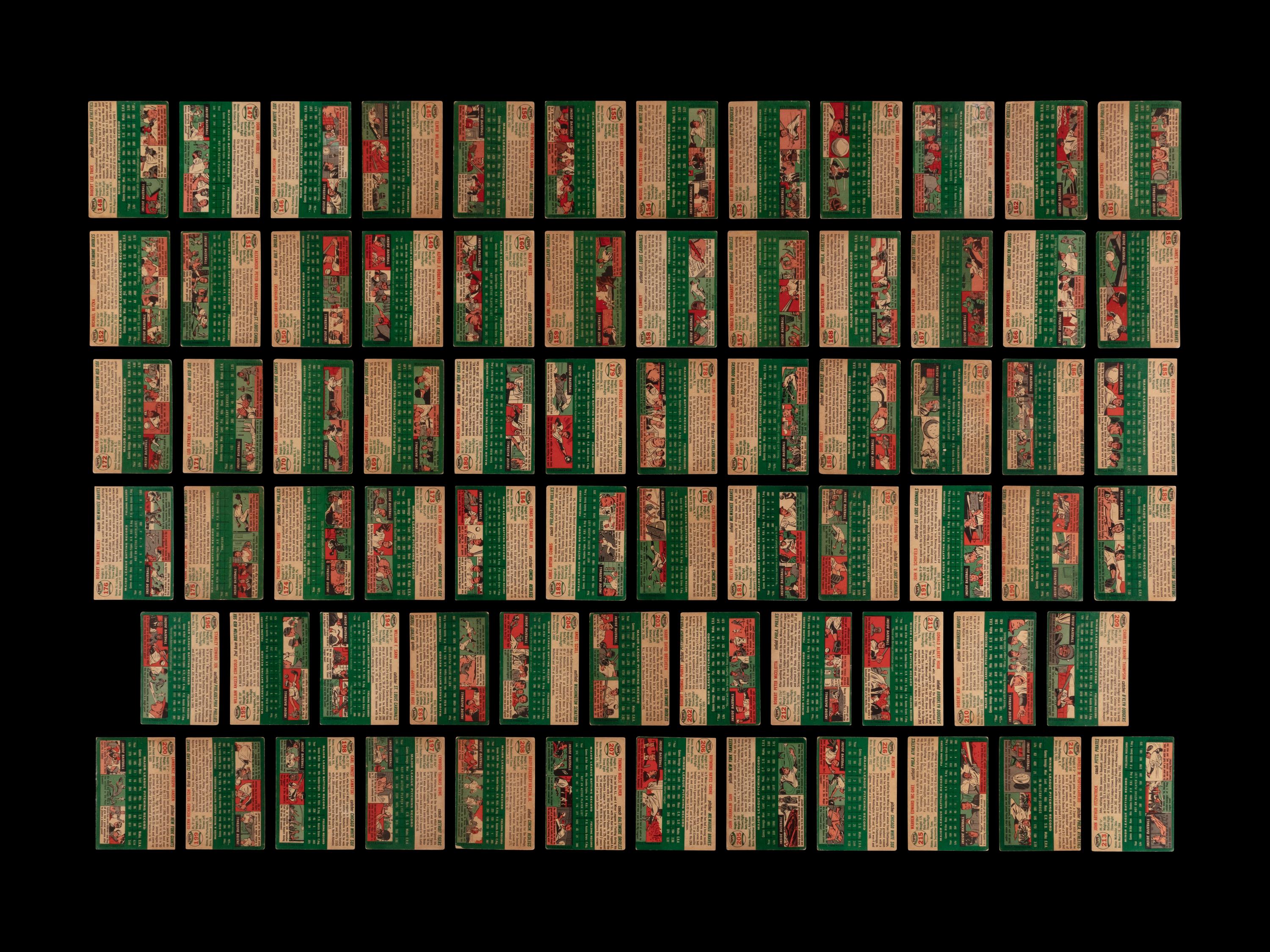 A Near Set of 1954 Topps Baseball Cards (243/250)