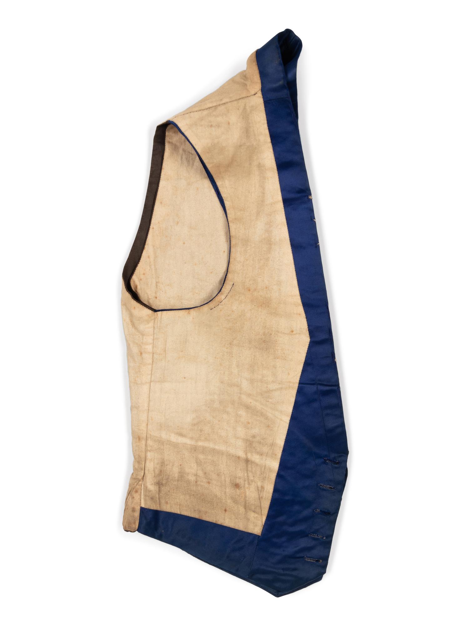 Three Men's 19th Century Waistcoats/Vests, 1840-50