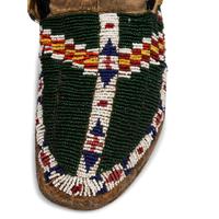 Sioux Beaded Hide Moccasins