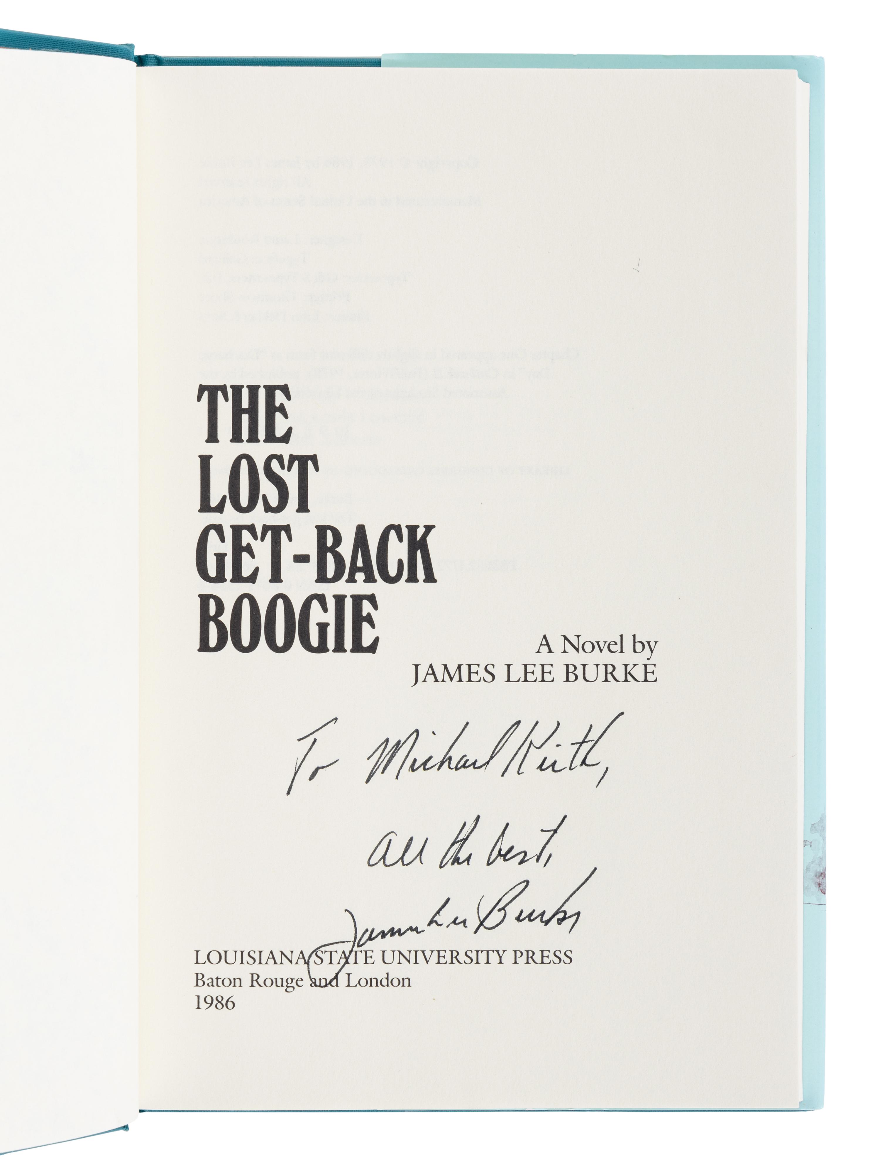 BURKE, James Lee (b. 1936). A group of 4 works by Burke, MOST FIRST EDITIONS, ALL SIGNED, comprising: