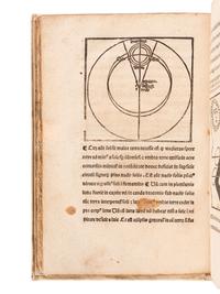 SACRO BOSCO, Johannes de (fl. ca 1230-1240). Sphaera mundi, cum commento Wenceslai Fabri de Budweiss . Leipzig: Wolfgang Stöckel, 1499.