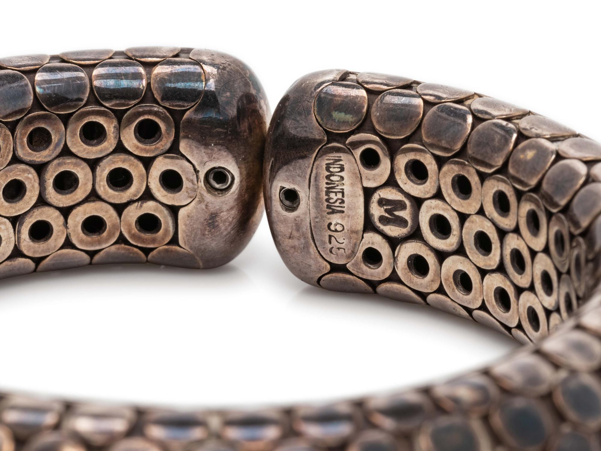 JOHN HARDY, STERLING SILVER 'DOT' CUFF BRACELET
