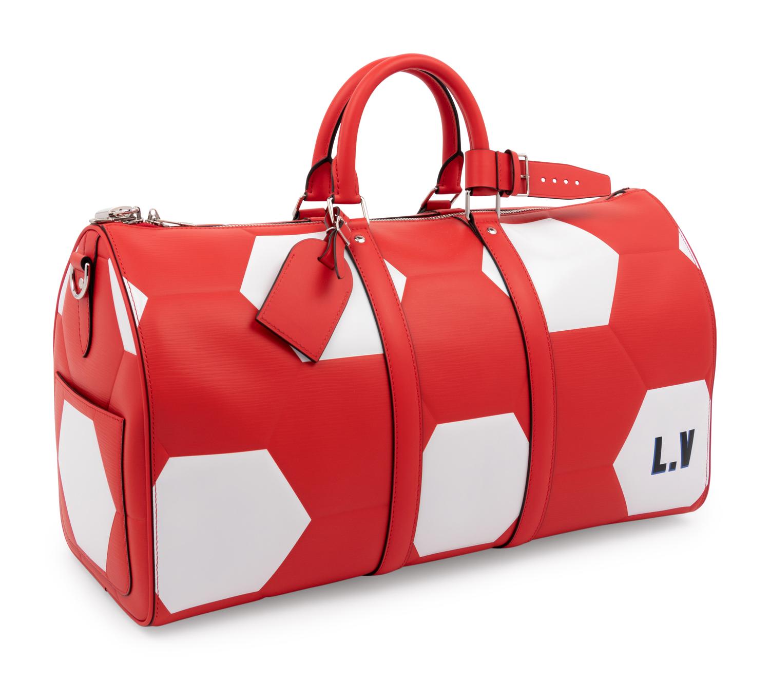 Louis Vuitton Keepall Bandoulière 50 in Red Epi Leather, FIFA World Cup, 2018