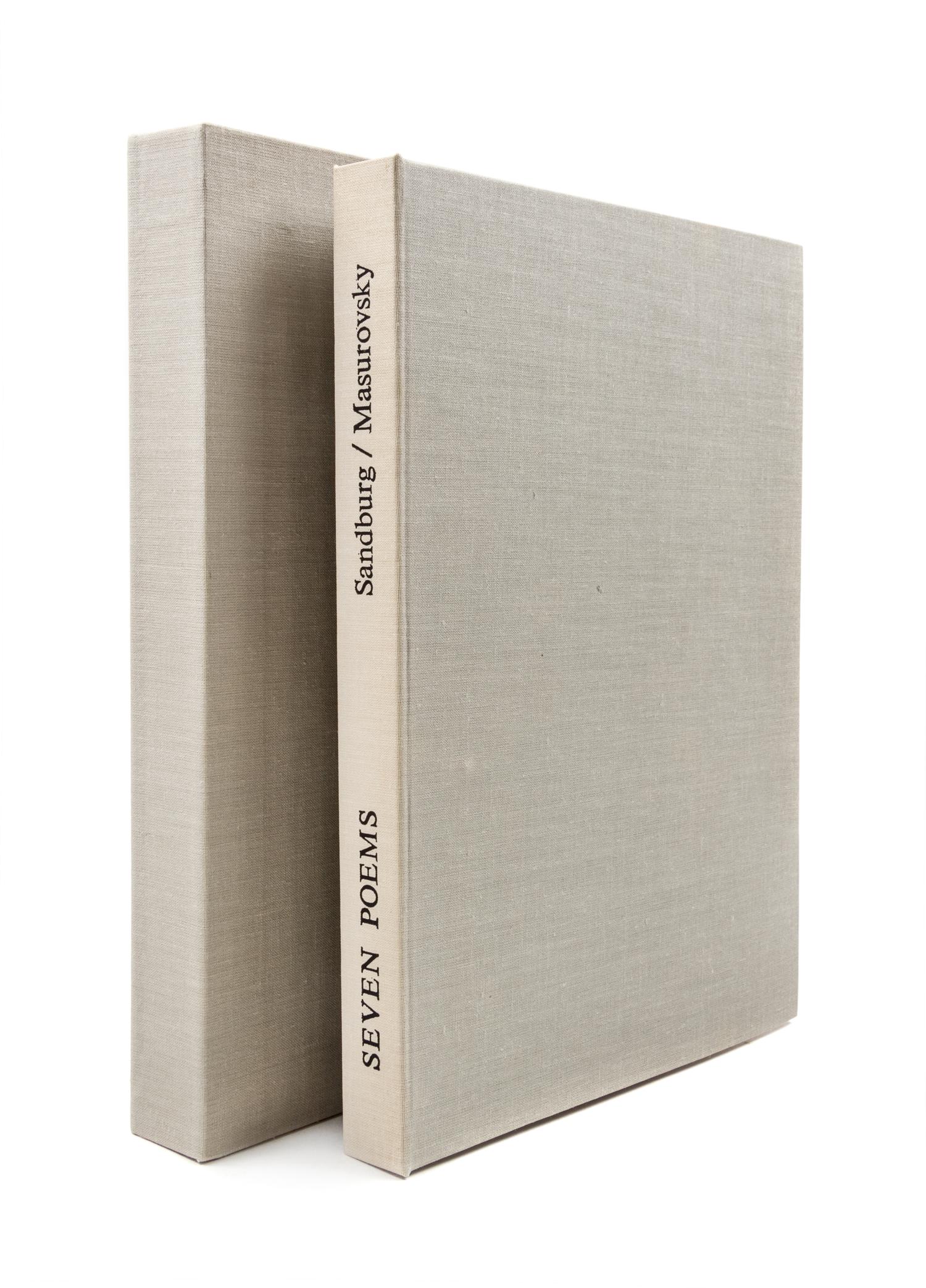 (MASUROVSKY, GREGORY) SANDBURG, CARL. Seven Poems. NY, 1970. Limited, signed.