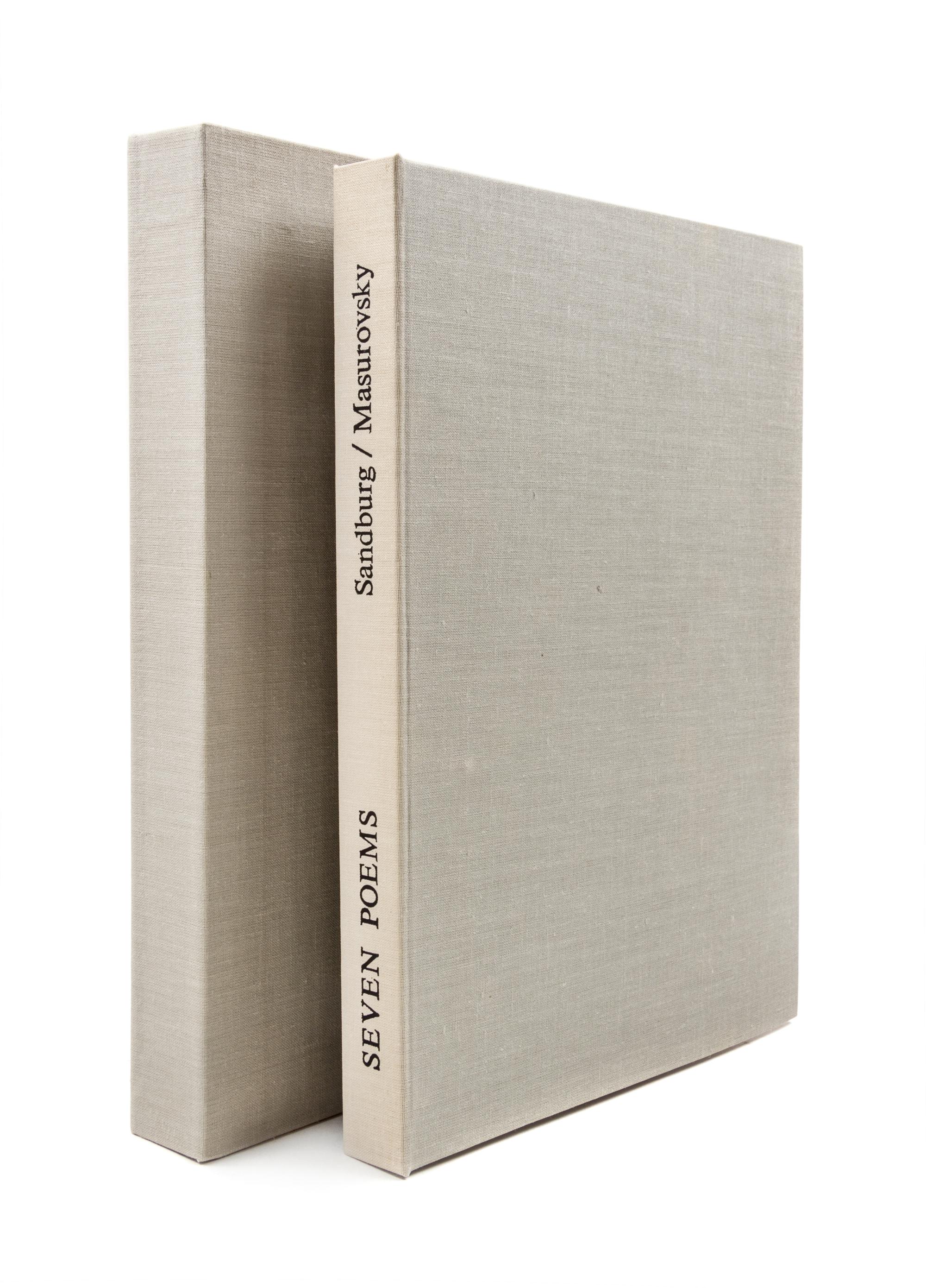 (MASUROVSKY, GREGORY) SANDBURG, CARL. Seven Poems. NY, 1970. Limited, signed.